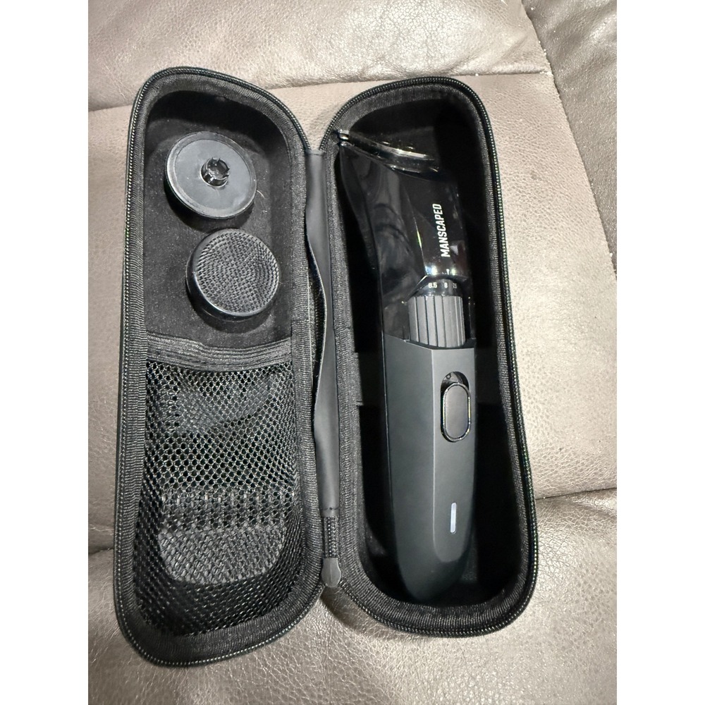 Manscaped The Beard Hedger Electric Beard Trimmer Black with Travel Case